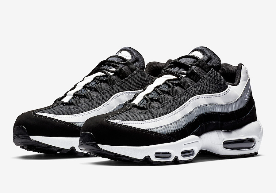 nike air max 95 essential black grey woven